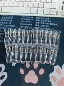 Pinces de couture en plastique transparent pinces a quilting pour fixation tissu