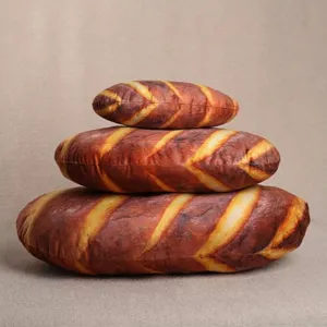 Cuscino in Peluche di Pane Francese di Simulazione Creativa Morbido Imbottito Cibo Cuscino Divertente Bambola Decorazione Casa Regalo