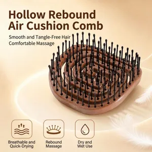 Wheat Straw Vent Hair Brush Curl Defining Styling Comb Massage Fluffy Hairbrush For Women Daily Hair Care Tool