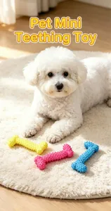 TPR Spiked Bone Dog Toy Interactive Teething Toy for Small Dogs Pet Dental Chew Toy Details