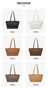 Borsa shopper grande capacità elegante borsa a spalla minimalista borsa da lavoro chic