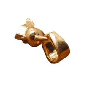 Bélière pendentif en métal doré connecteur fermoir pour collier fabrication de bijoux DIY
