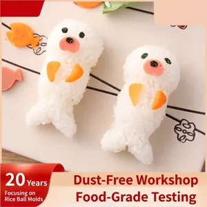 DIY Cute Seal Rice Ball Mold Cartoon Sushi Maker Bento Nori Press Kitchen Baking Tool For Kids Lunch