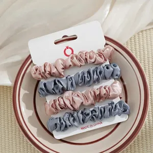 Satijnen haarrekkers set, elegante haaraccessoires voor vrouwen en meisjes dagelijkse styling.