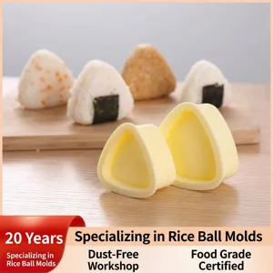 Japanische Reisballenform Kunststoff Dreieck Sushi Maker Bento DIY Presse Küche Backwerkzeug Groß Klein Set
