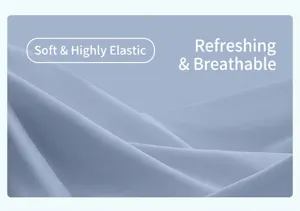 Close up fabric detail of soft, highly elastic, and breathable yoga wear material.