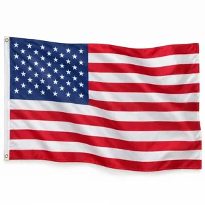Hochwertige 90x150 cm US-Flagge aus strapazierfähigem Polyester, Hauptansicht ideal.