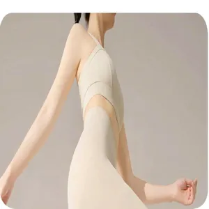 Nahtloses Damen Yoga Sportbekleidung Set mit atmungsaktivem Fitness BH und Leggings