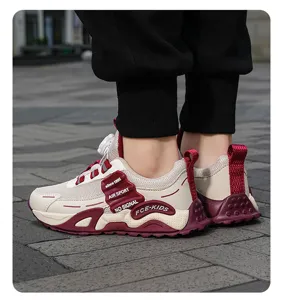 Kids Outdoor Sports Shoes Rotary Buckle Mesh Breathable Casual Walking Sneakers New