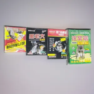 Pièges à souris autocollants robustes pour la maison, plaques de glu anti-rats avec appât.