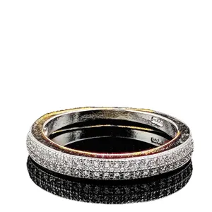 Elegantes Zirkonia Ring Set aus 925er Sterlingsilber für Damen, ideal für Hochzeit und Jubiläum.