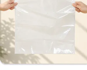 Busta di stoccaggio sottovuoto trasparente per vestiti, coperte e organizzazione domestica.