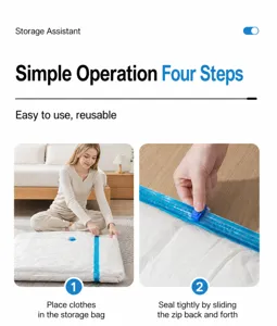 Sacchetto di compressione sottovuoto ispessito per piumini e vestiti, antipolvere e riutilizzabile.