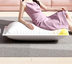 Vista dettagliata del sacchetto di compressione sottovuoto spesso per coperte e vestiti.