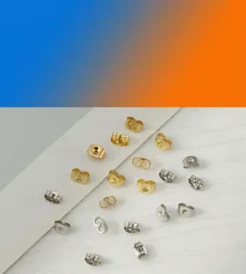 Cierres de pendientes de mariposa de acero inoxidable hallazgos de joyería DIY oro y plata