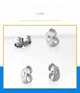 Respaldos de pendientes de mariposa de acero inoxidable tapones para joyeria DIY