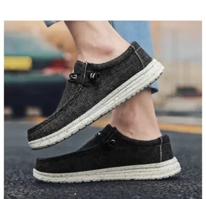 Άνετα ανδρικά casual πάνινα loafers, ελαφριά και μοντέρνα φλατ παπούτσια καθημερινής χρήσης.