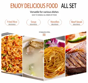 Stainless steel tableware set multi-functional kitchen tool for various delicious foods daily use