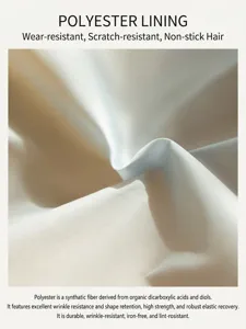Close-up detail of durable white polyester lining fabric, scratch-resistant and pet friendly.