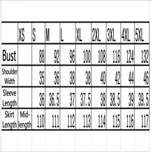 Tabla de tallas para vestido de encaje con cuello en V de verano para mujer, guía.