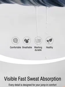 Détail d'absorption et de respirabilité du tissu pour les vêtements de yoga actifs.