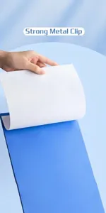 A4 Kunststoff Klemmbrett Aktenordner Ablagefächer für Büro Schule Testpapier blau robust