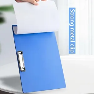 A4 Kunststoff Klemmbrett Schreibtafel mit starkem Metallclip Büro Dokumentenhalter Ordner