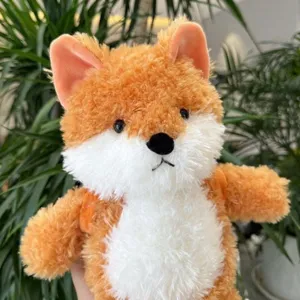 Plush Fox Rabbit Dog Doll Stuffed Animal Toy Cute Cartoon Bread Hamburger Rabbit Pillow Soft Bed Sleeping Companion Kids Gift