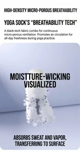 White five-finger yoga socks anti-slip breathable pilates fitness athletic socks for women