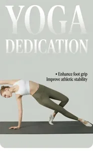 Non-slip ballet strap five-toe yoga socks for indoor training, pilates and fitness.