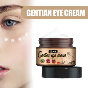 Vue détaillée du pot de crème pour les yeux gentiane EELHOE 30g pour le soin hydratant du contour.