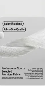 Premium fabric detail for yoga socks, featuring breathable plant fiber and comfortable stretch blend.