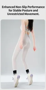 Gradient anti-slip yoga socks for women, perfect for pilates, fitness and daily training sports.