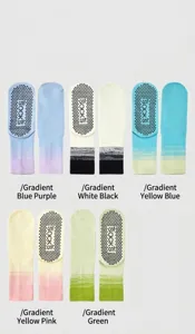 Gradient non-slip yoga socks for women, breathable mid-tube fitness socks for daily workout.