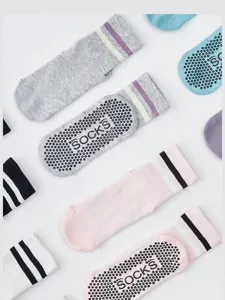Women non-slip grip yoga socks summer breathable fitness pilates sports ankle socks