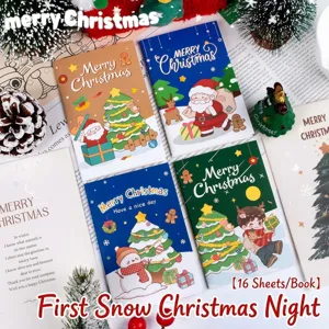 Mini Weihnachts Notizbuch Set süße Schreibwaren Tagebuch kleines Geschenk für Kinder