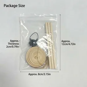 Set da campeggio in miniatura per casa delle bambole con pentola e bastoncini di legno.