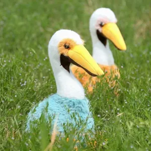 Cute Pelican Plush Toy Simulation Bird Doll Home Decoration Soothing Companion Stuffed Animal Toy Gift