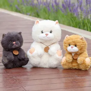 Süßes Realistisches Faule Katze Plüschtier Stofftier Puppe Weiches Flauschiges Kätzchen Kissen Heimdekoration Kindergeschenk