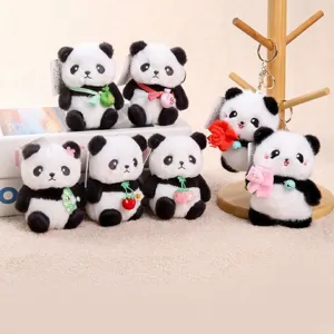 Schattig Panda Pluche Speelgoed Gevuld Dier Tas Hanger Sleutelhanger Cartoon Pop Zacht Speelgoed Kinderen Cadeau