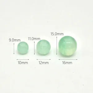 Light green loose beads large hole round bead DIY bracelet jewelry accessories size chart