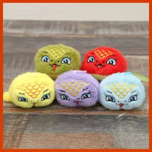 Cute Stuffed Snake Plush Toy Keychain Ugly Cute Animal Pendant Soft Polyester Cartoon Doll Bag Charm Holiday Gift