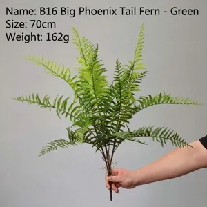 Finta pianta di felce pianta verde artificiale per decorazione paesaggistica 70cm