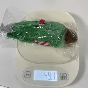 Weihnachtsbaum Pluesch Tier Puppe niedliche Feiertag Dekoration Detail Gewicht 49.1g.