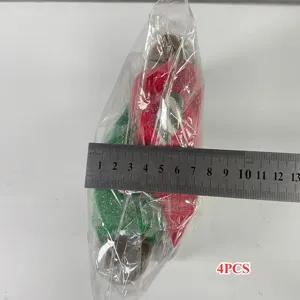 Süße Weihnachtsbaum Plüschpuppe Ornament 4er Set für Feiertag Party Dekoration Requisiten.