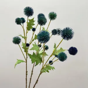 Tallos de flores de cardo artificiales planta falsa ramo para decoracion de boda casa