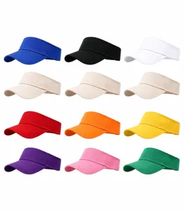 Détails de casquette de visière de soleil vide personnalisée, chapeau de sport.