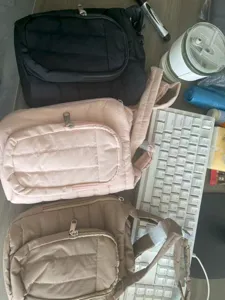 Borsa a tracolla trapuntata per bottiglia d'acqua, grande custodia per tazza da viaggio all'aperto.