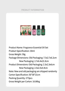 EELHOE Weihnachts Ätherisches Öl Set Natürlicher Duft Raumduft Geschenkset 30ml NEU