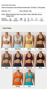 Halter yoga crop top for women fitness workout running athletic sports bra with removable pads